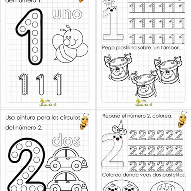 Cuaderno de Actividades para aprenderlos números