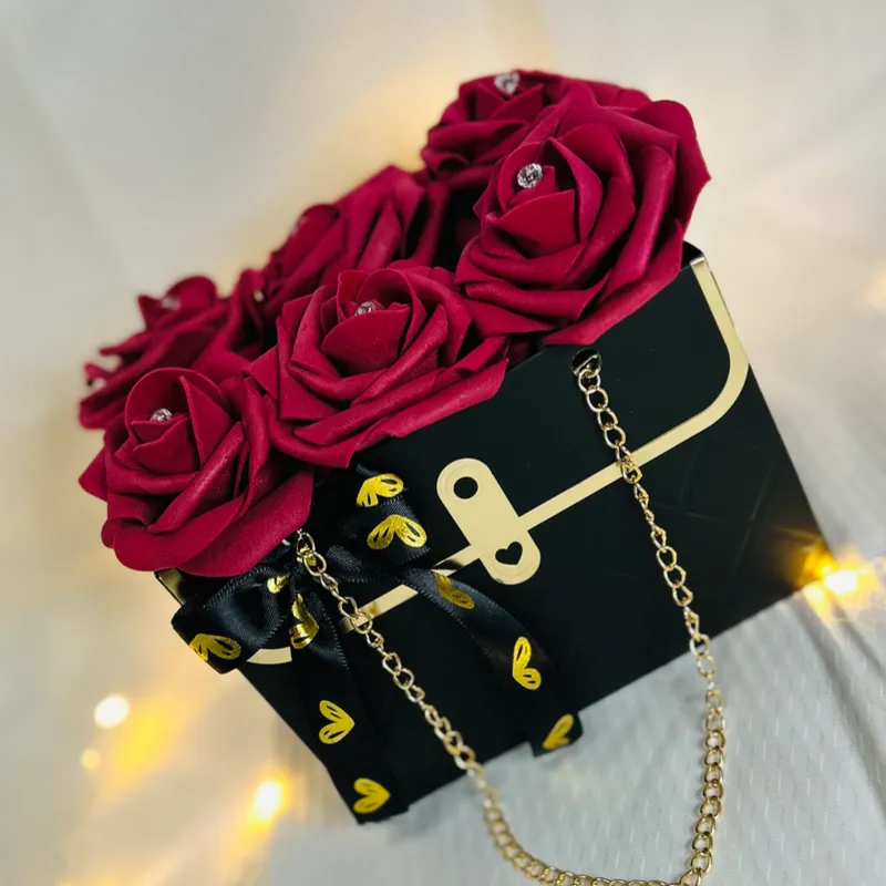 Mini Bouquet de Rosas artificiales