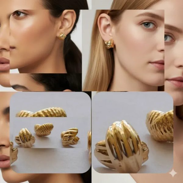 Aretes pegados