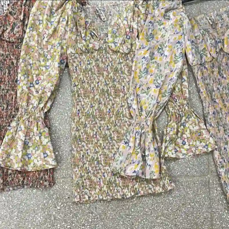 Vestidos de Flores Mangas Largas