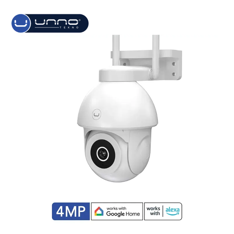 Camara UNNO TEKNO para Exterior WiFi 360° 4MP Cam11+Blanco
