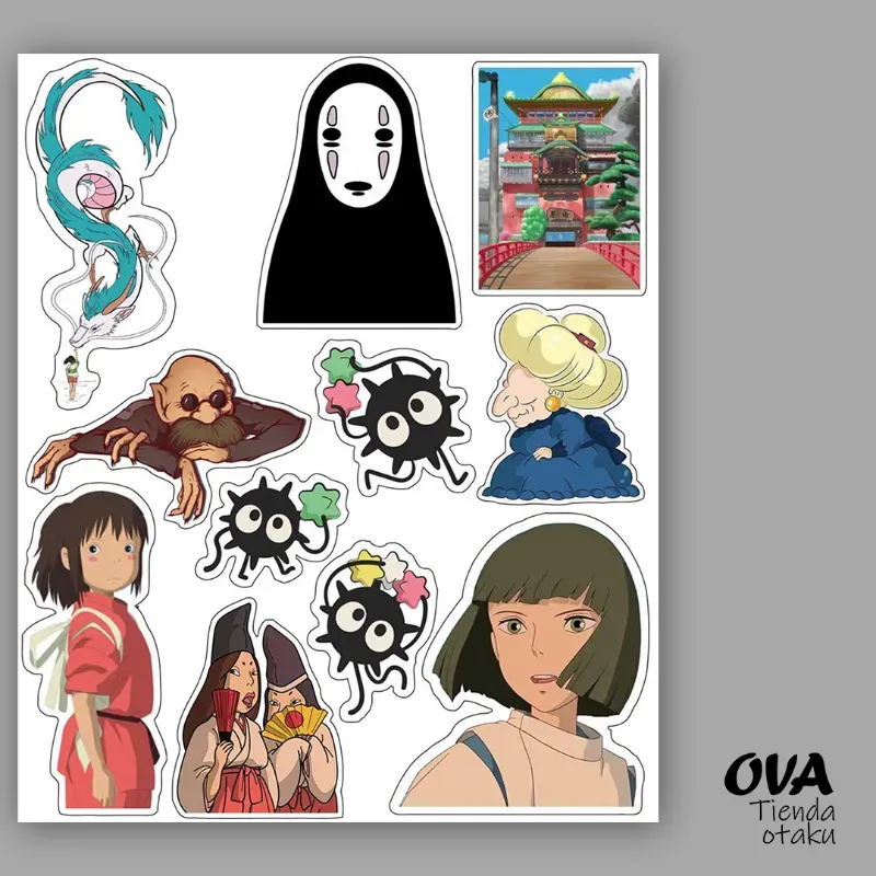  Pack de stickers El viaje de Chihiro
