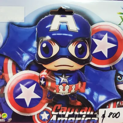 Set de 5 globos Capitán América