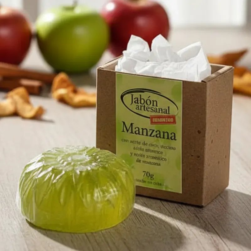 Jabón Aromático de Manzana base de glicerina (D'eco)