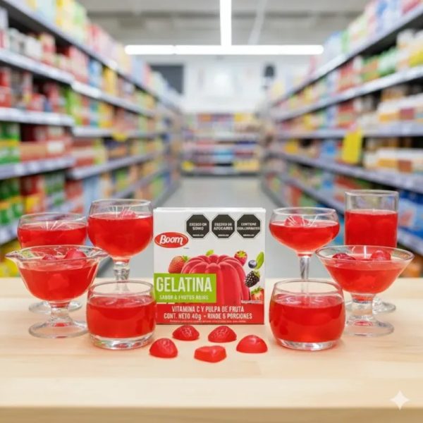 Gelatina de Frutos Rojos