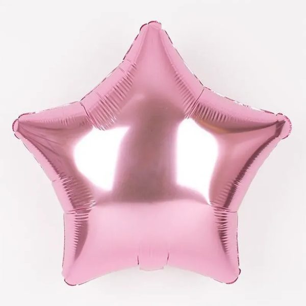 Globo estrella rosada 18"