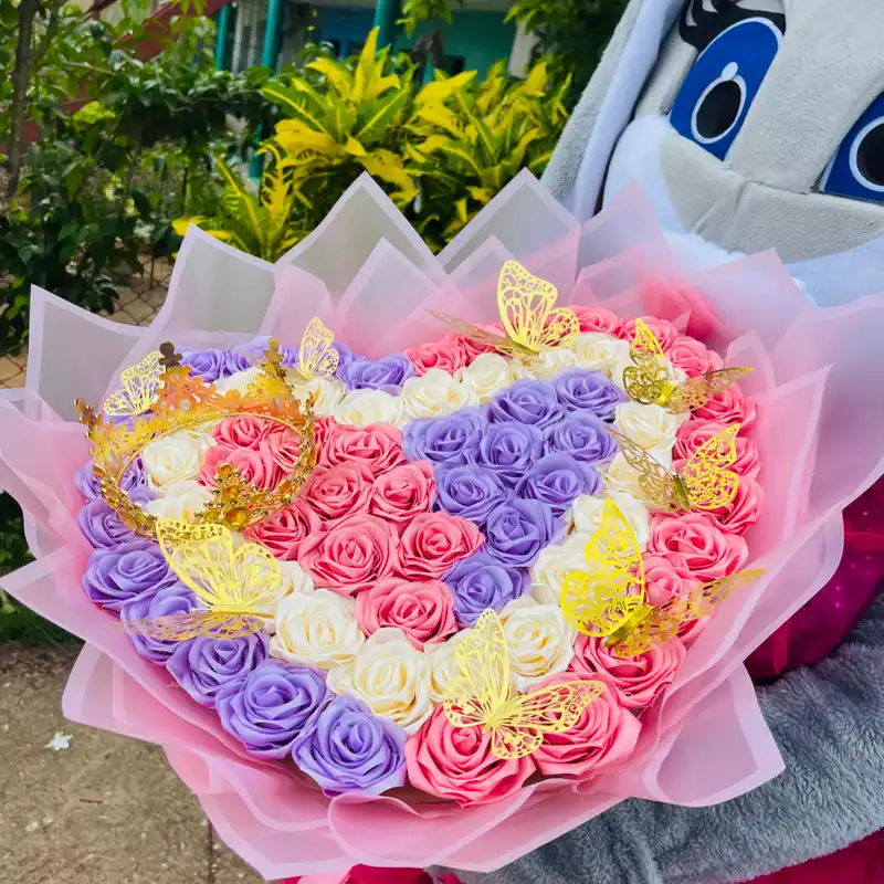 Ramo buchón de corazón