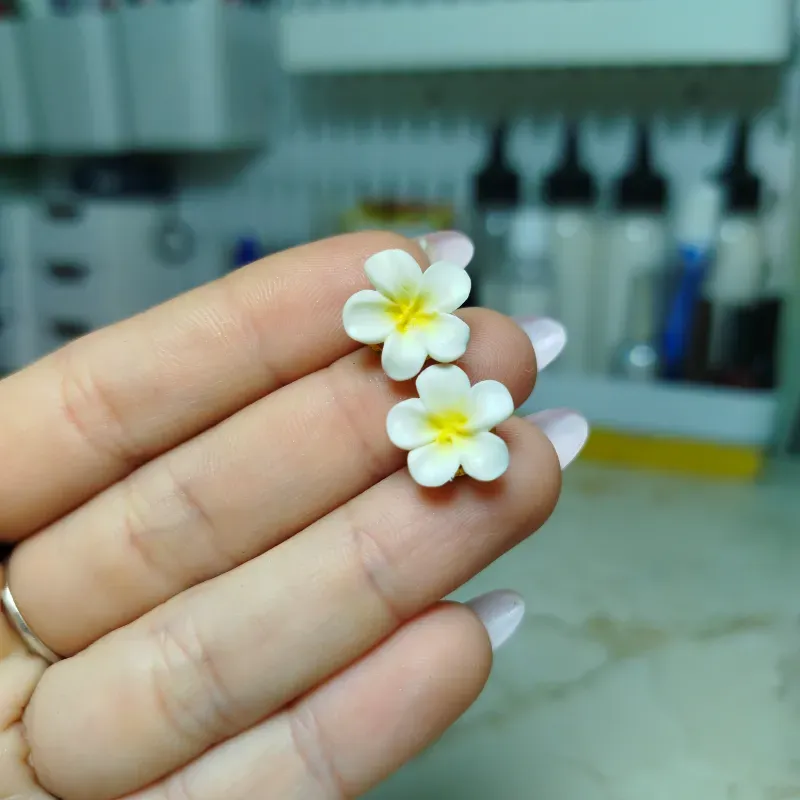 ✨Aretes Pop Medios de Plumerias✨