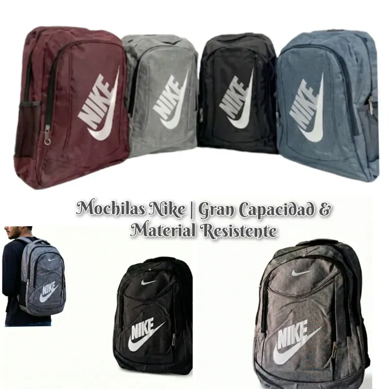 Mochilas Nike | Gran Capacidad & Material Resistente