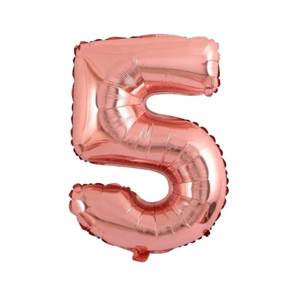 5 rosa oro 16 pulgadas