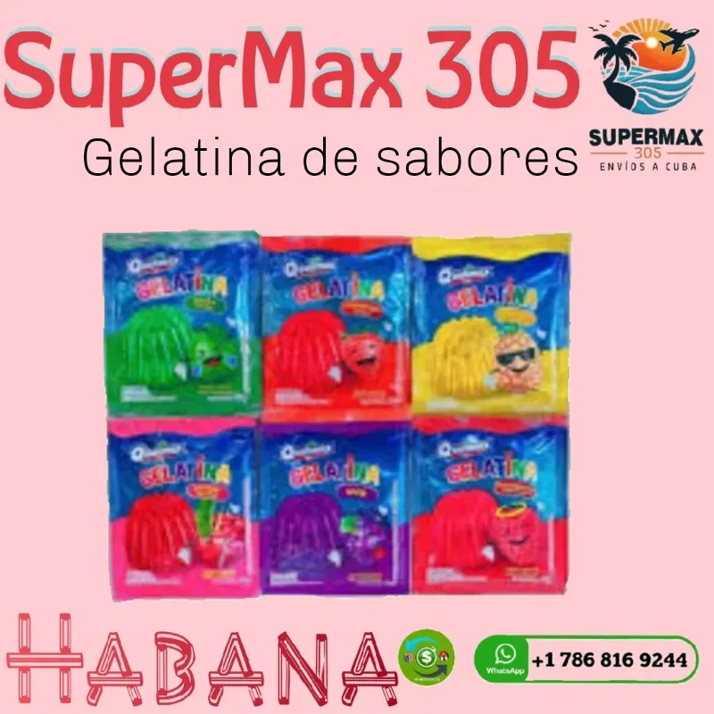 Gelatina de sabores (6u)
