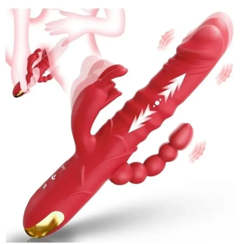 Dildo Vibratorio de Empuje