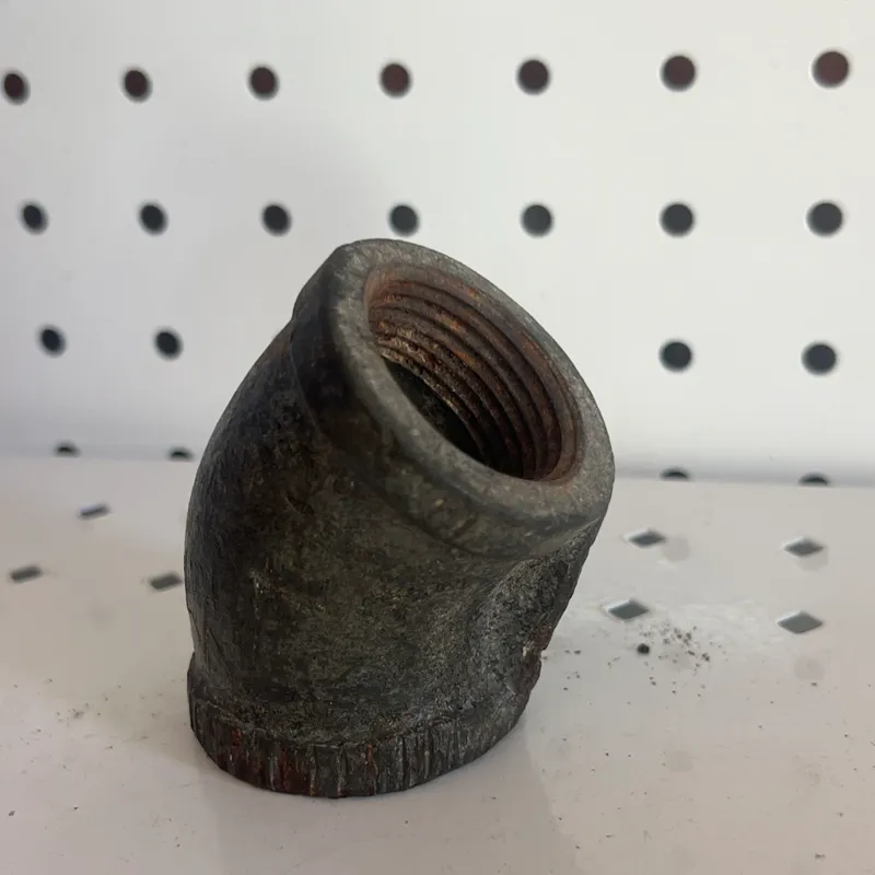 Codo Hidraulico Galvanizado 45 x 3/4