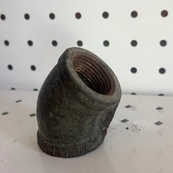 Codo Hidraulico Galvanizado 45 x 3/4