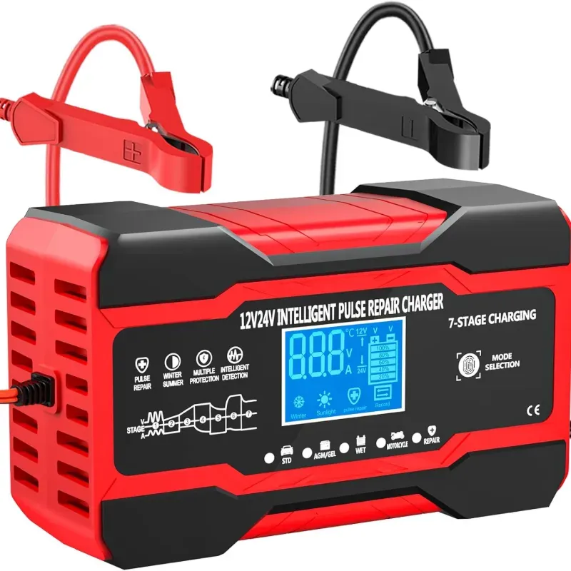 Cargador Inteligente de Baterías 12V-10A 24V-5A