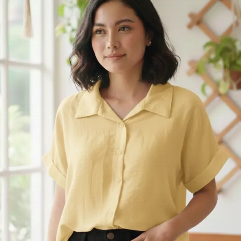 Camisa de mujer manga corta
