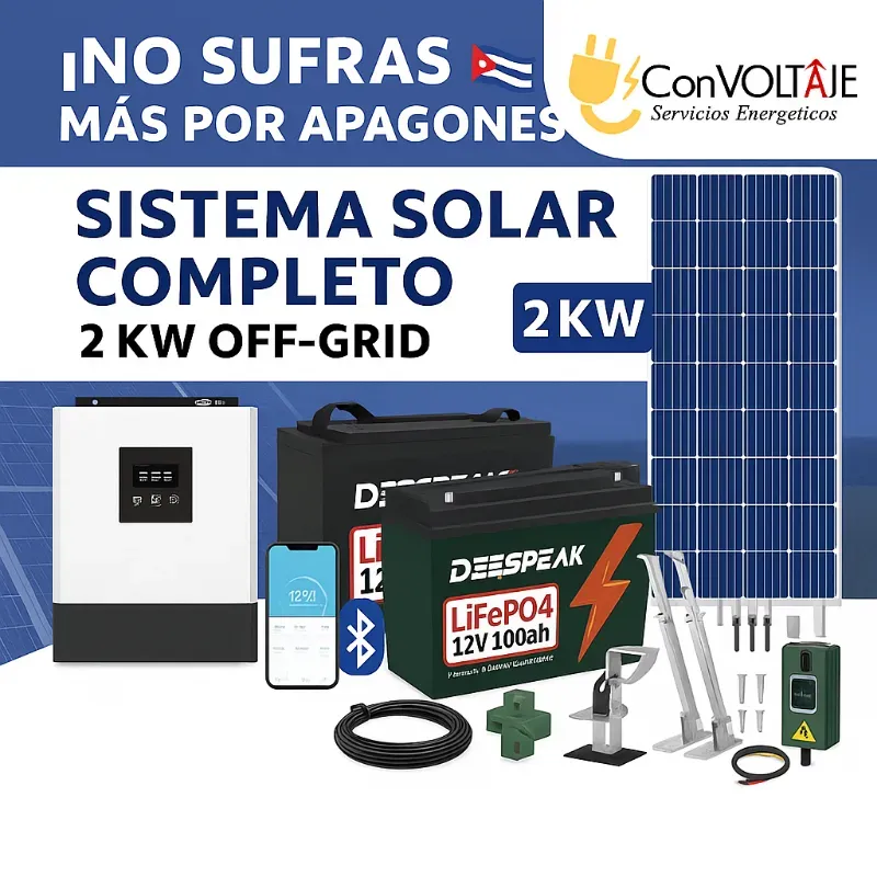 Kit completo de 2 kW OFF-GRID
