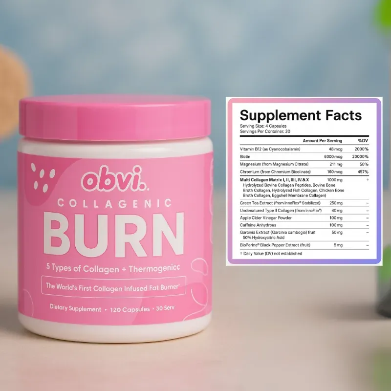 Colageno para Mujer OBVI BURN 120 caps