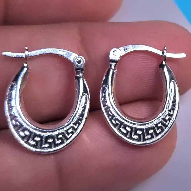 Argollas de plata 925 #17