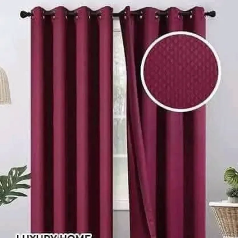 Cortina tapasol de argollas (Rojo vino)