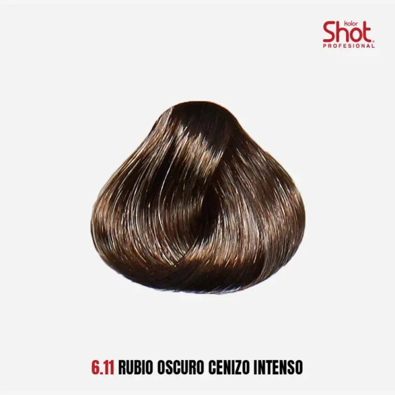 Tinte Kolor Shot Rubio Oscuro Cenizo Intenso (# 6.11)