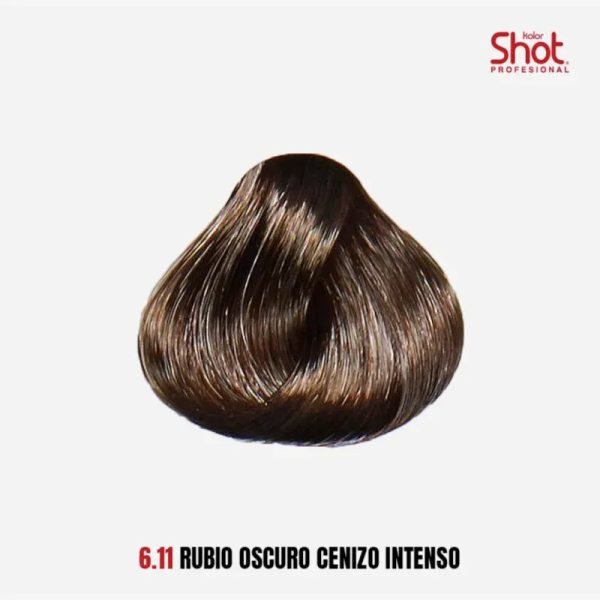 Tinte Kolor Shot Rubio Oscuro Cenizo Intenso (# 6.11)