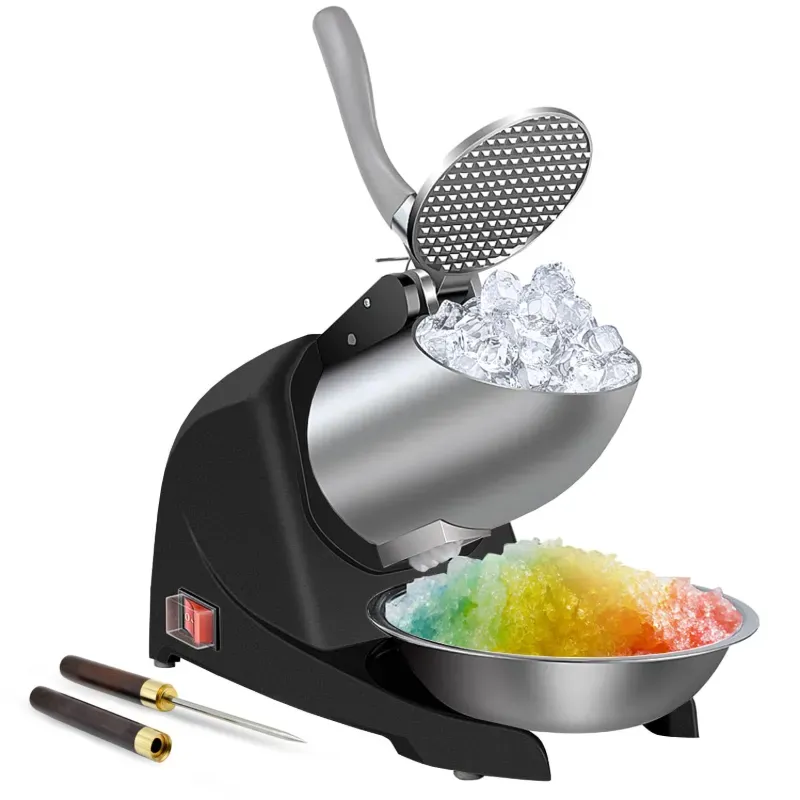 Trituradora de hielo / Frapeadora 'GREATRUE' 380W (110V/60Hz) 280Lb/Hr COLOR: NEGRO Nueva en caja.