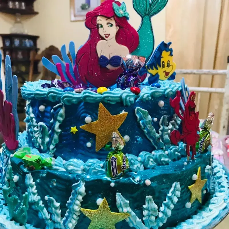 Cake decoración Sirenita Ariel