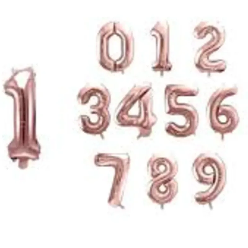 Numeros inflables Rosa Viejo