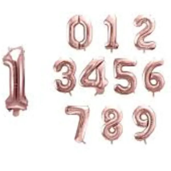 Numeros inflables Rosa Viejo