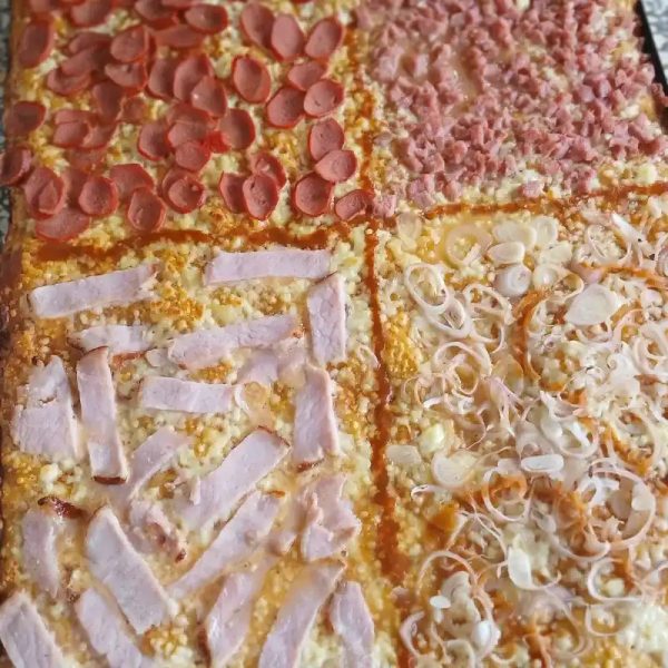 Pizza familiar 4 estaciones