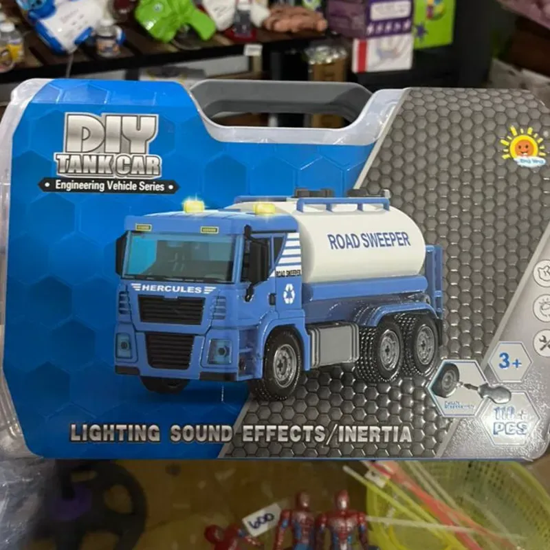 Camión tanque con maleta