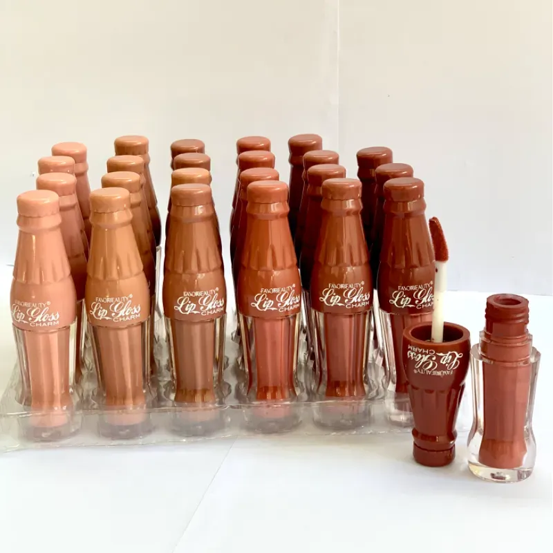 Labial en forma de botella