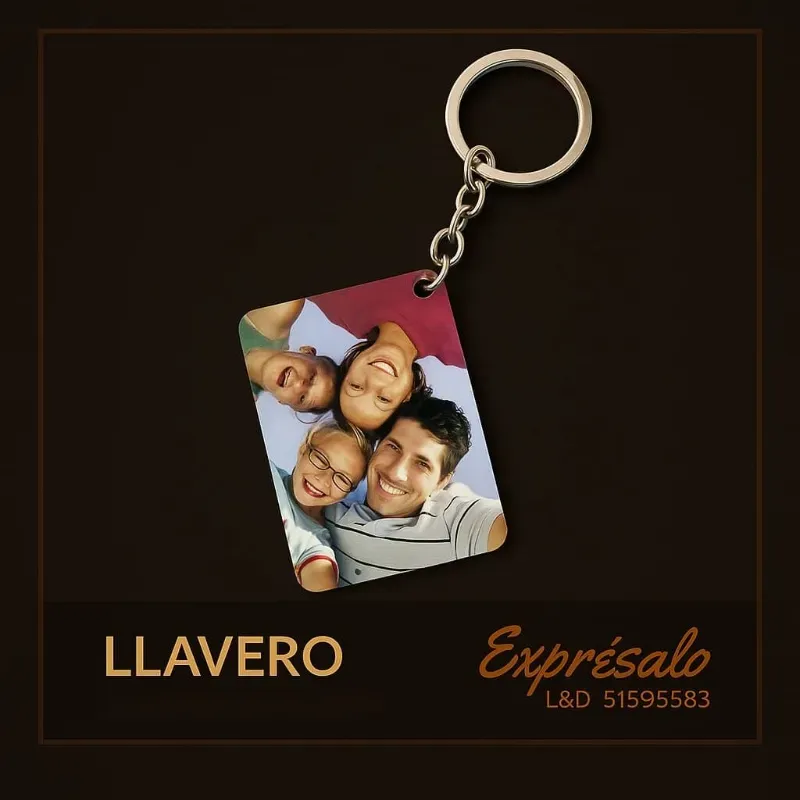 Llavero Personalizado cuadrado