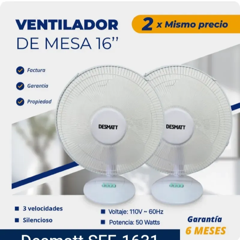 Ventiladores de mesa DESMAT