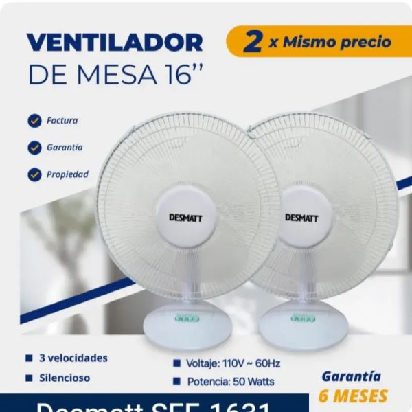 Ventiladores de mesa DESMAT