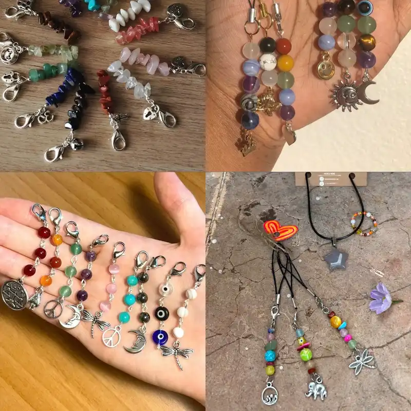 Cordoncitos Cortitos de piedras Preciosas