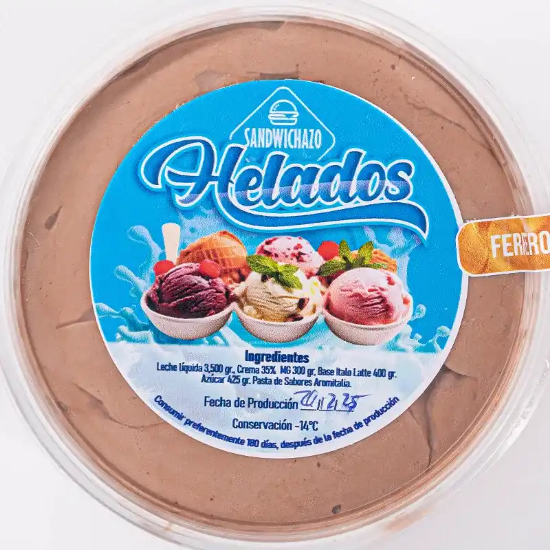 Pote de Helado 16onz Ferrero Rocher