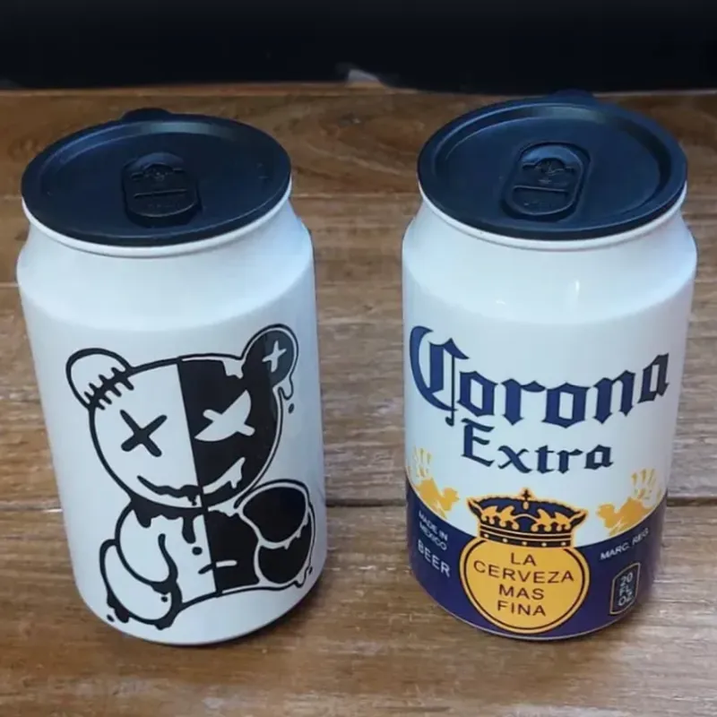 Vaso Metálico Estilo Lata