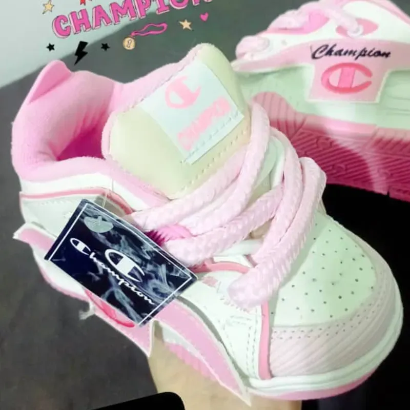 CHAMPION ROSA Y BLANCO