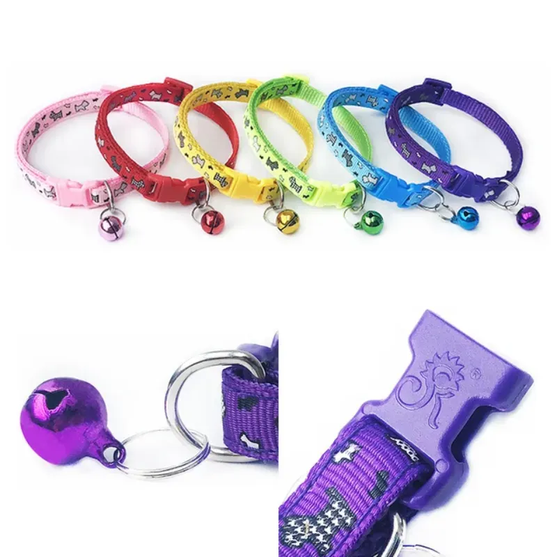 Collares con cascabel para mascotas