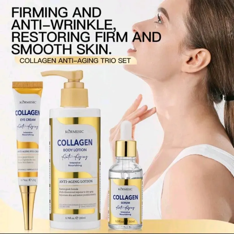 Set: serum, crema hidratante y contorno de ojeras