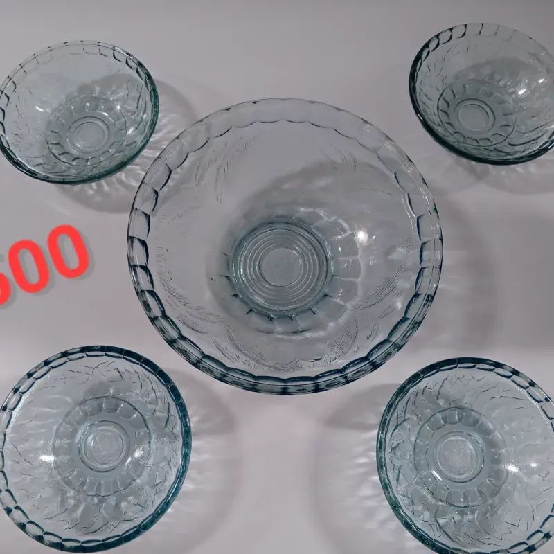 Juego de Fuente y 4 dulceras