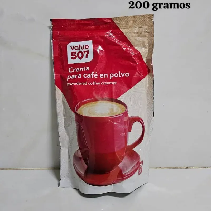 Crema en polvo para café
