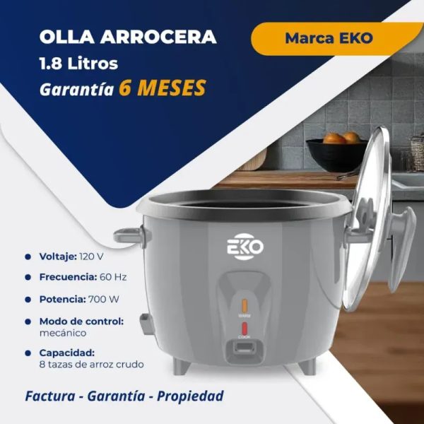 Olla arrocera de 1.8L