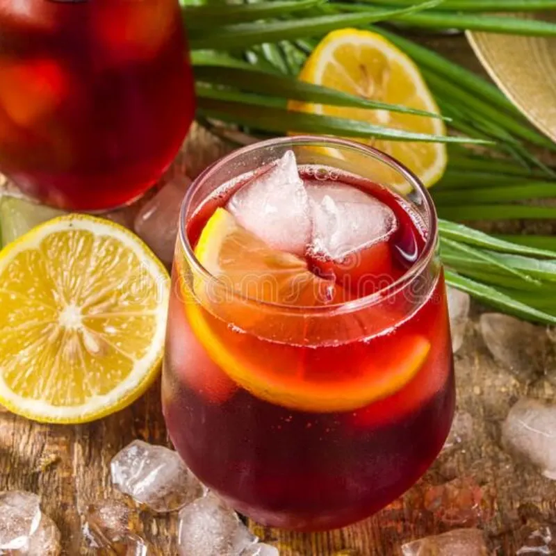 Cóctel Tinto Verano preparación