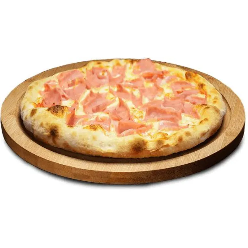 Pizza con jamón y queso gouda (20cm de diámetro, pre elaborada) )