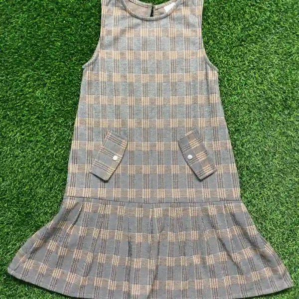 Vestido de cuadros europeo