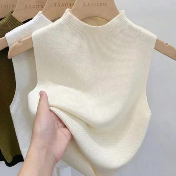 Top cuello falso