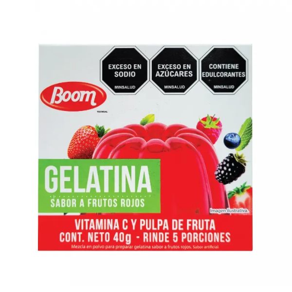 Gelatina de Frutos Rojos
